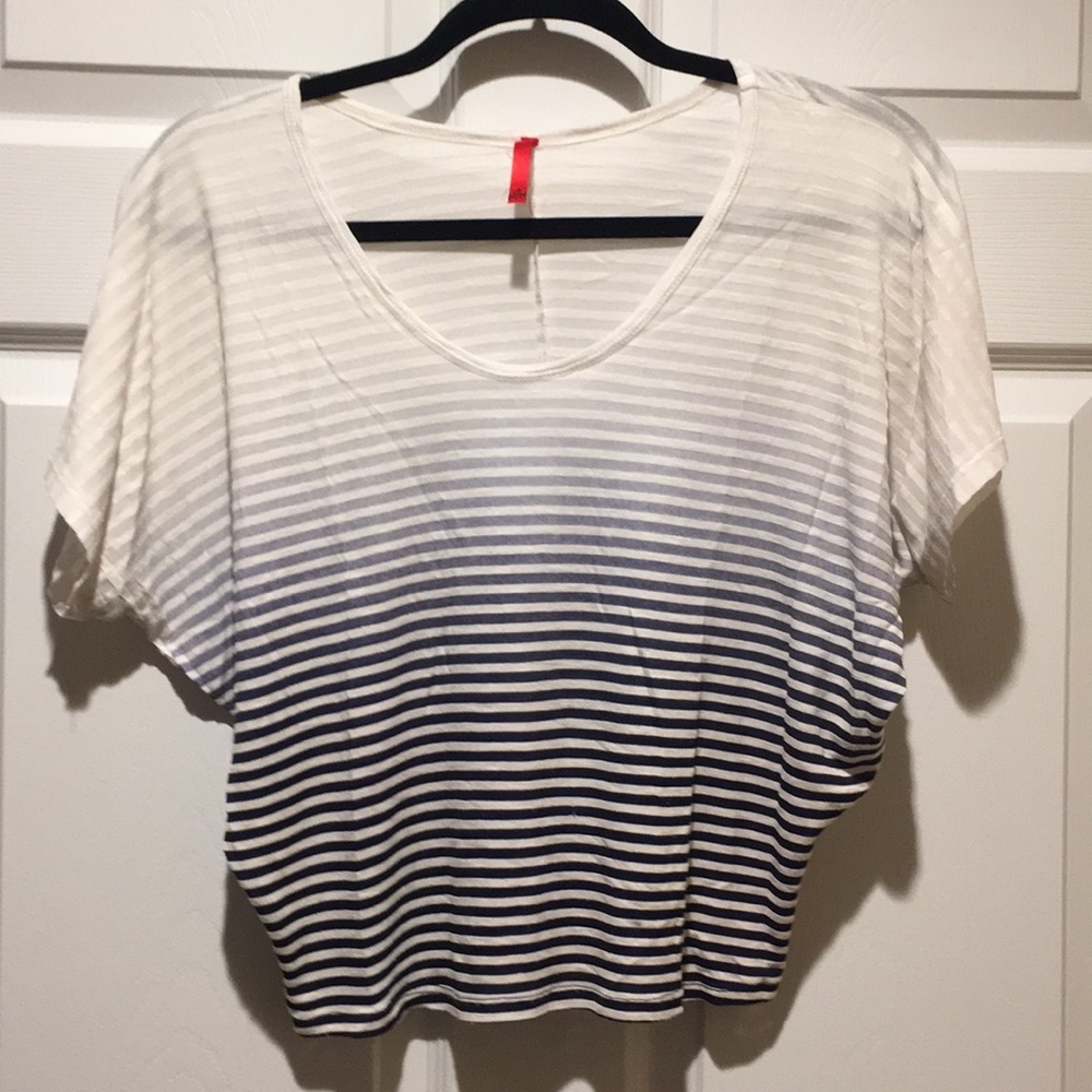 Blue & White Reverse Ombré Shirt